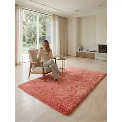 GENERICO - Alfombra Shaggy Pelo Largo 150x200 Cm Suave Living Dormitorio