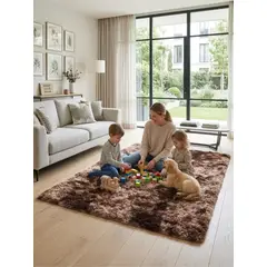 GENERICO - Alfombra Shaggy Pelo Largo 150x200 Cm Suave Living Dormitorio