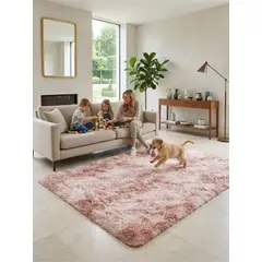 GENERICO - Alfombra Shaggy Pelo Largo 150x200 Cm Suave Living Dormitorio