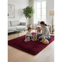 GENERICO - Alfombra Shaggy Pelo Largo 150x200 Cm Suave Living Dormitorio