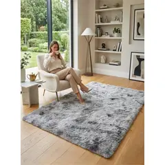 GENERICO - Alfombra Shaggy Pelo Largo 150x200 Cm Suave Living Dormitorio