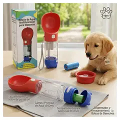 GENERICO - Botella de agua multifuncional para mascotas