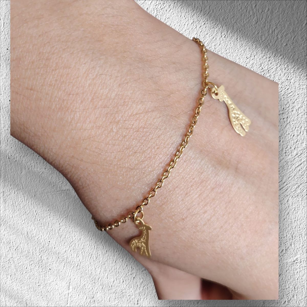 GENERICO - Pulsera Jirafa Acero inoxidable- Cafunè Studio