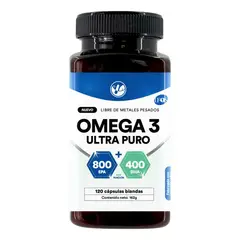 NATURAL FARM - Omega 3 Ultra Puro Nf 120 Blandas. 400mg Dha / 800mg Epa