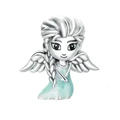 TODOJOYAS - Charm Dije Plata 925 Hada de Hielo
