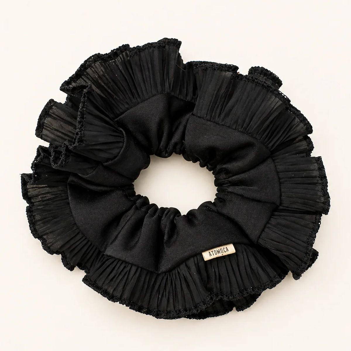 ATOMICA STRAP - Colet Maxi Scrunchie Negro Clasic