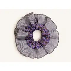 ATOMICA STRAP - Colet Maxi Scrunchie Print Morado y Gris