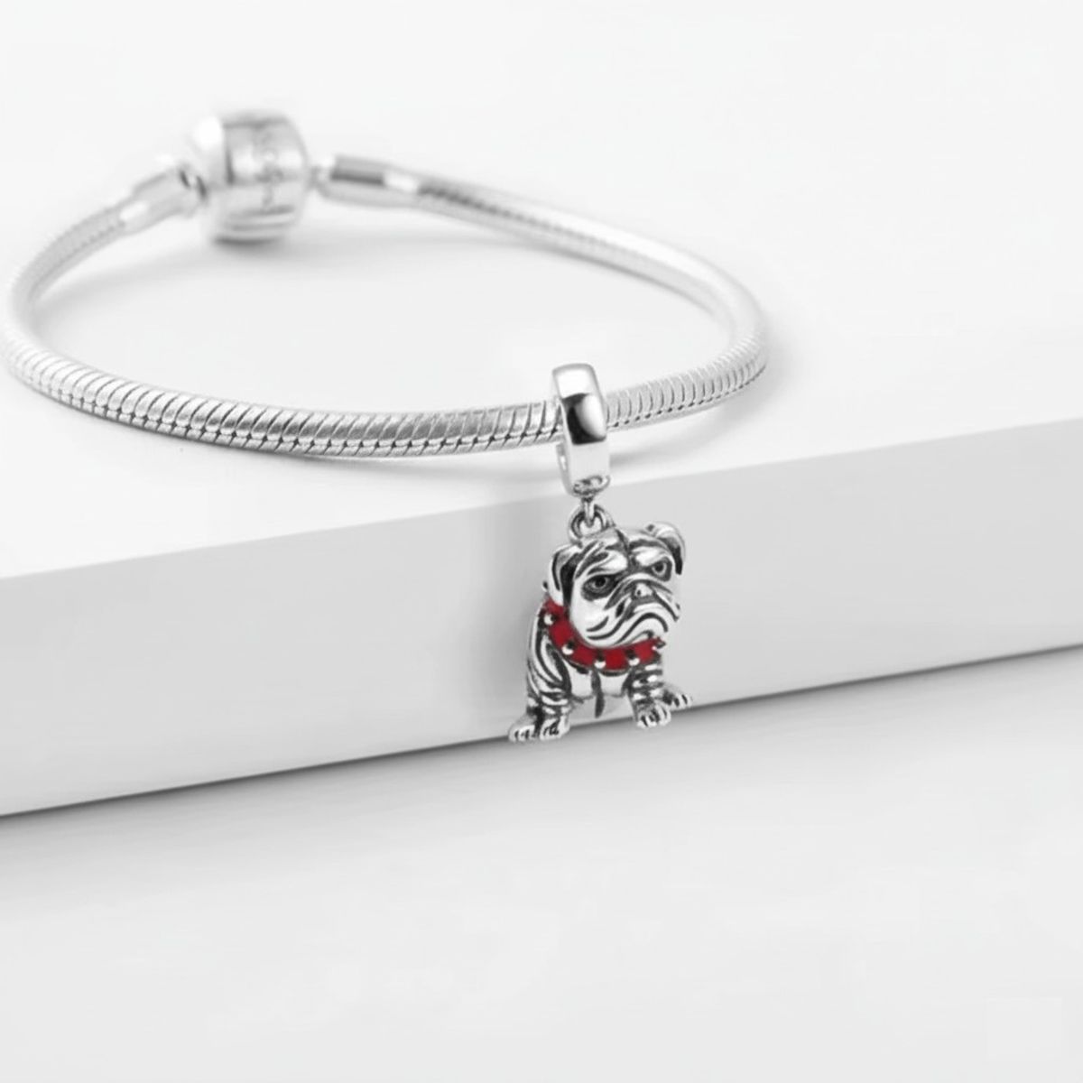 TODOJOYAS - Charm Dije Colgante Plata 925 Bulldog Inglés