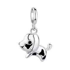 TODOJOYAS - Charm Dije Plata 925 Perro Manchas