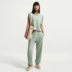 NIKE - Joggers Sportswear Chill Terry Verde Mujer