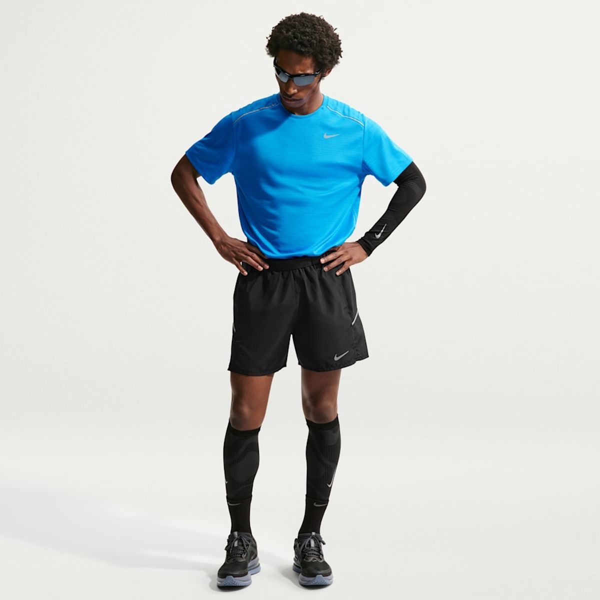 NIKE - Shorts Nike Miler Negro Hombre