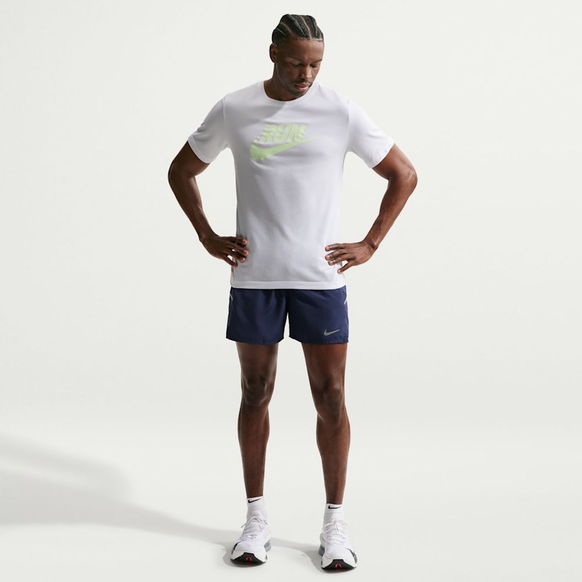 NIKE - Shorts Nike Miler Azul Hombre