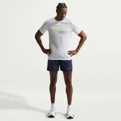 NIKE - Shorts Miler Azul Hombre