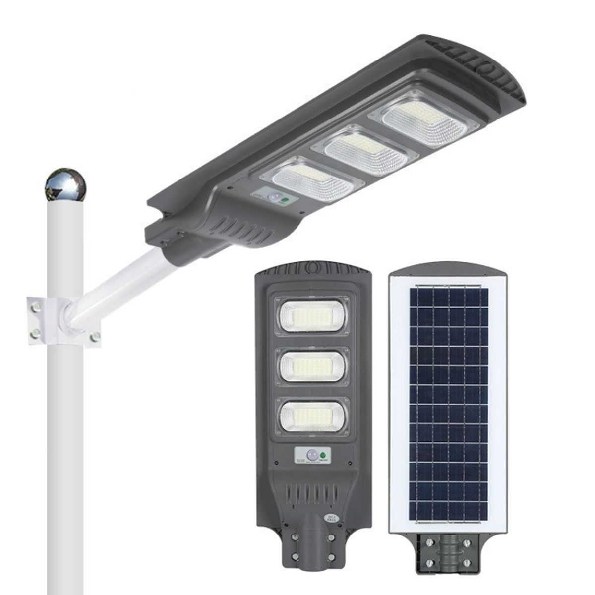 GENERICO - Foco Solar Led 120w-1500lm Exterior Con Sensor De Movimiento