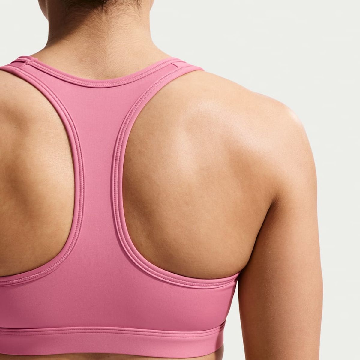 NIKE - Peto deportivo Nike Swoosh Medium Support Rosa Mujer