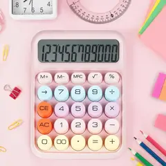 GENERICO - Calculadora Escritorio Teclado Mecánico Kawaii Colores