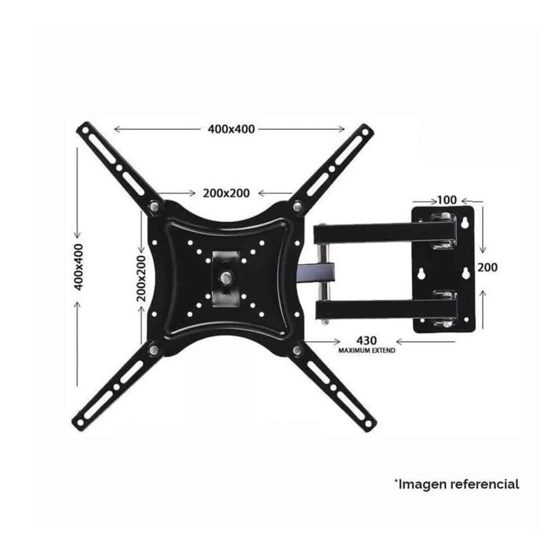 GENERICO Soporte Para Tv Con Brazo 14-55 Pulgadas Hasta 50 Kilos
