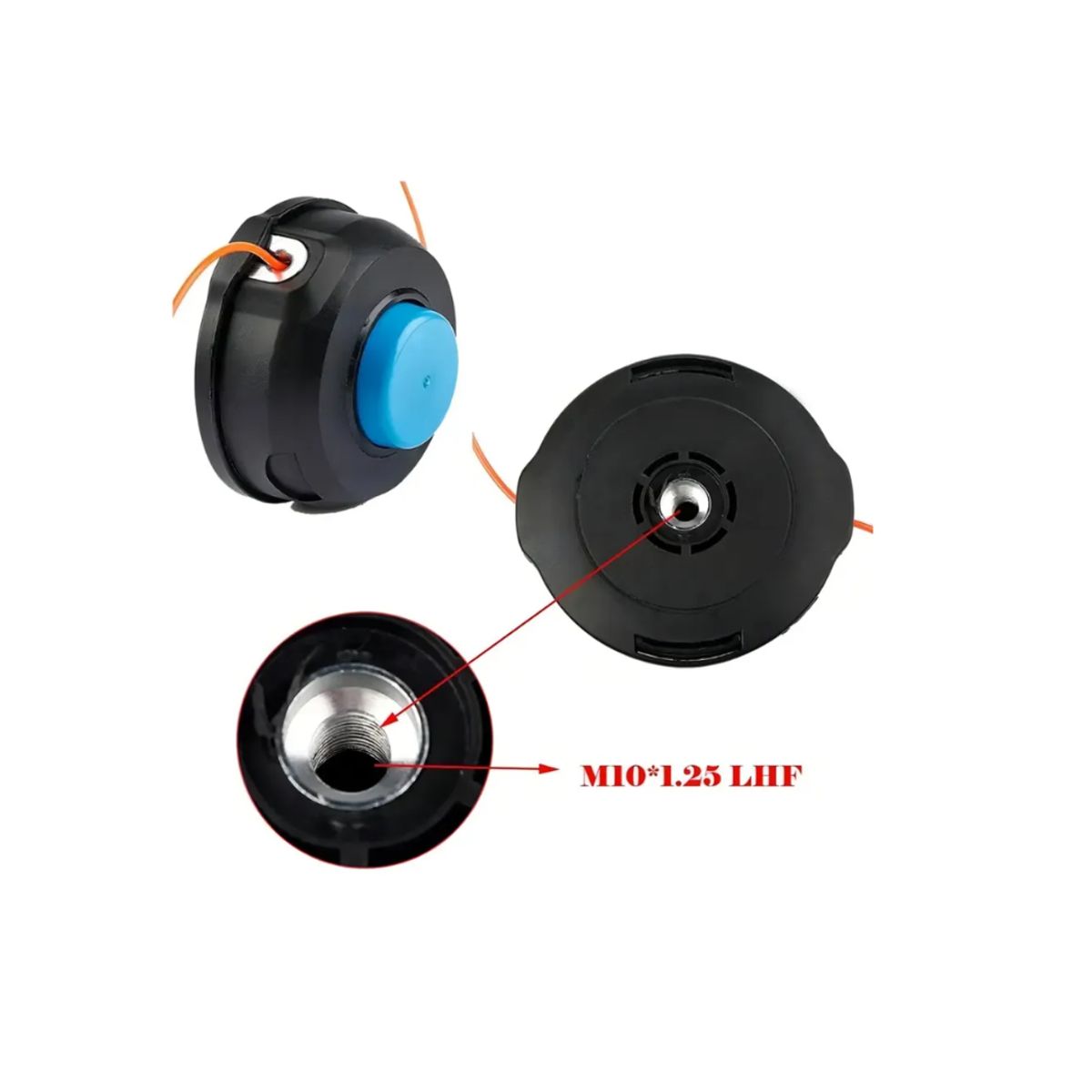 GENERICO - Cabezal Trimer Porta De Nylon Orilladora Para Husqvarna T25 122ld
