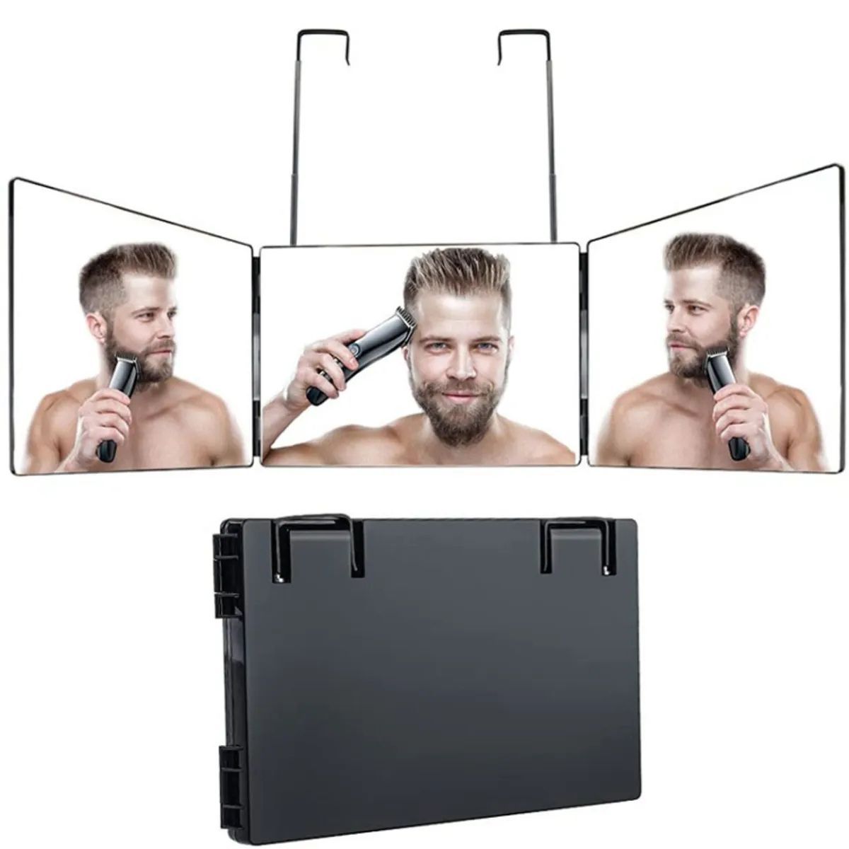 MOVI - Espejo Triple 360 Para Barbería o Maquillaje