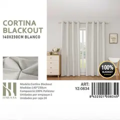 GENERICO - Cortinas blackout pack 2 Panos 140x230