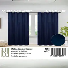 GENERICO - Juego De Cortinas Blackout 2 Paños 140x240 cm