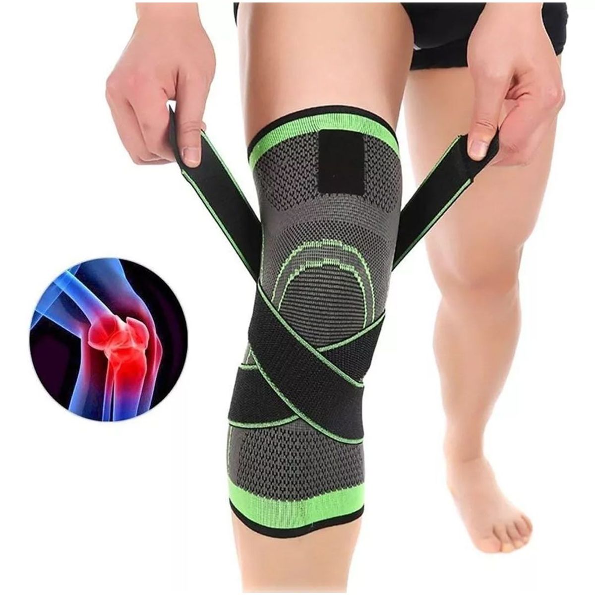 GENERICO - Rodillera Elastica Ajustable De Soporte