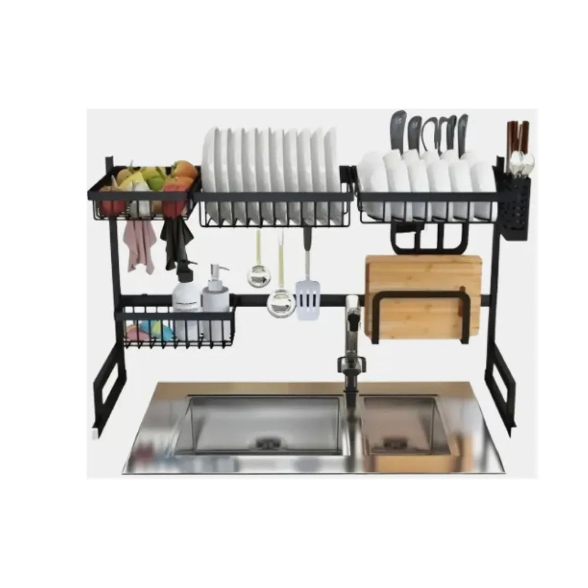 GENERICO - Rack Escurridor De Platos Secador Loza Cocina 65cm