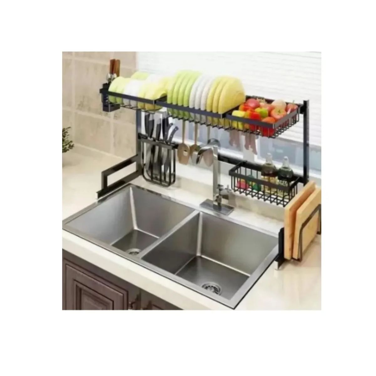 GENERICO - Rack Escurridor De Platos Secador Loza Cocina 65cm