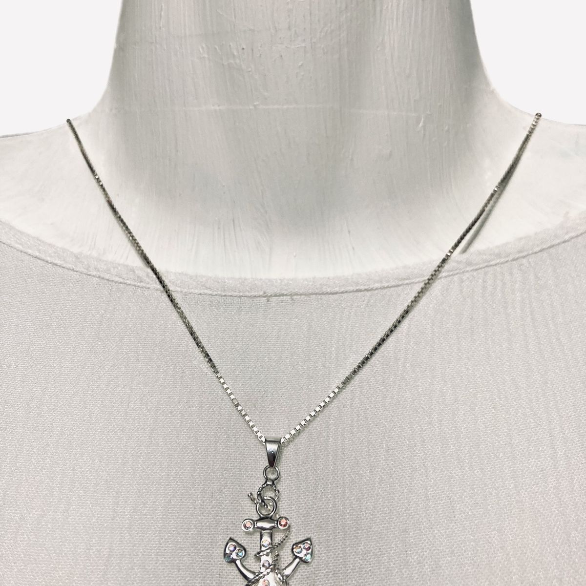 TAETHAI - Colgante o dije de plata 925, Ancla