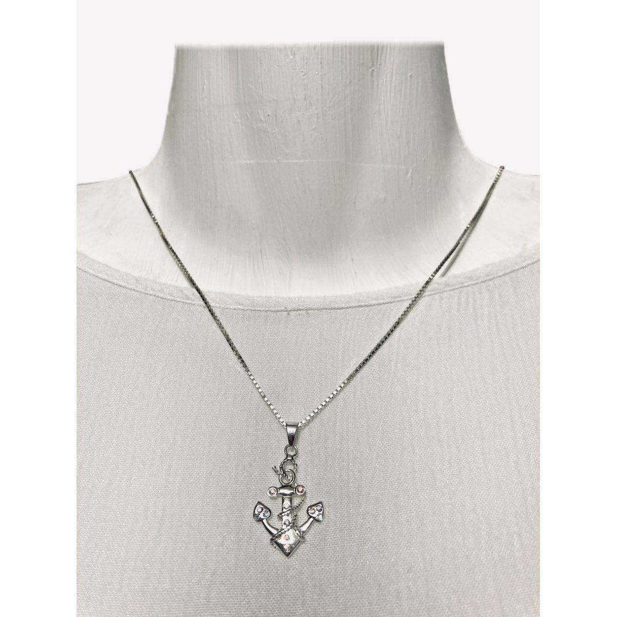 TAETHAI - Colgante o dije de plata 925, Ancla