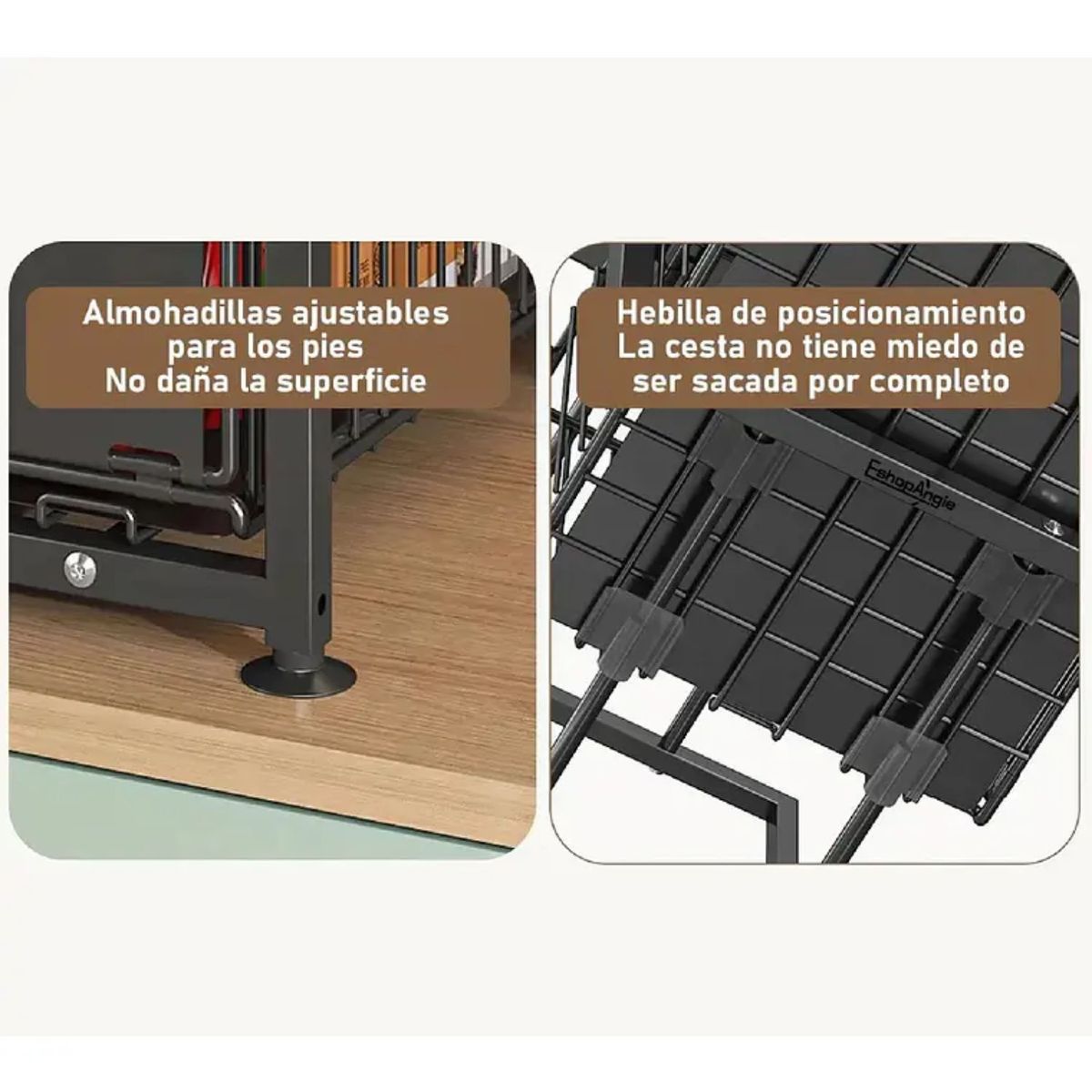 GENERICO - Estante Organizador Multiuso Deslizante Cocina Baño 2 Piso