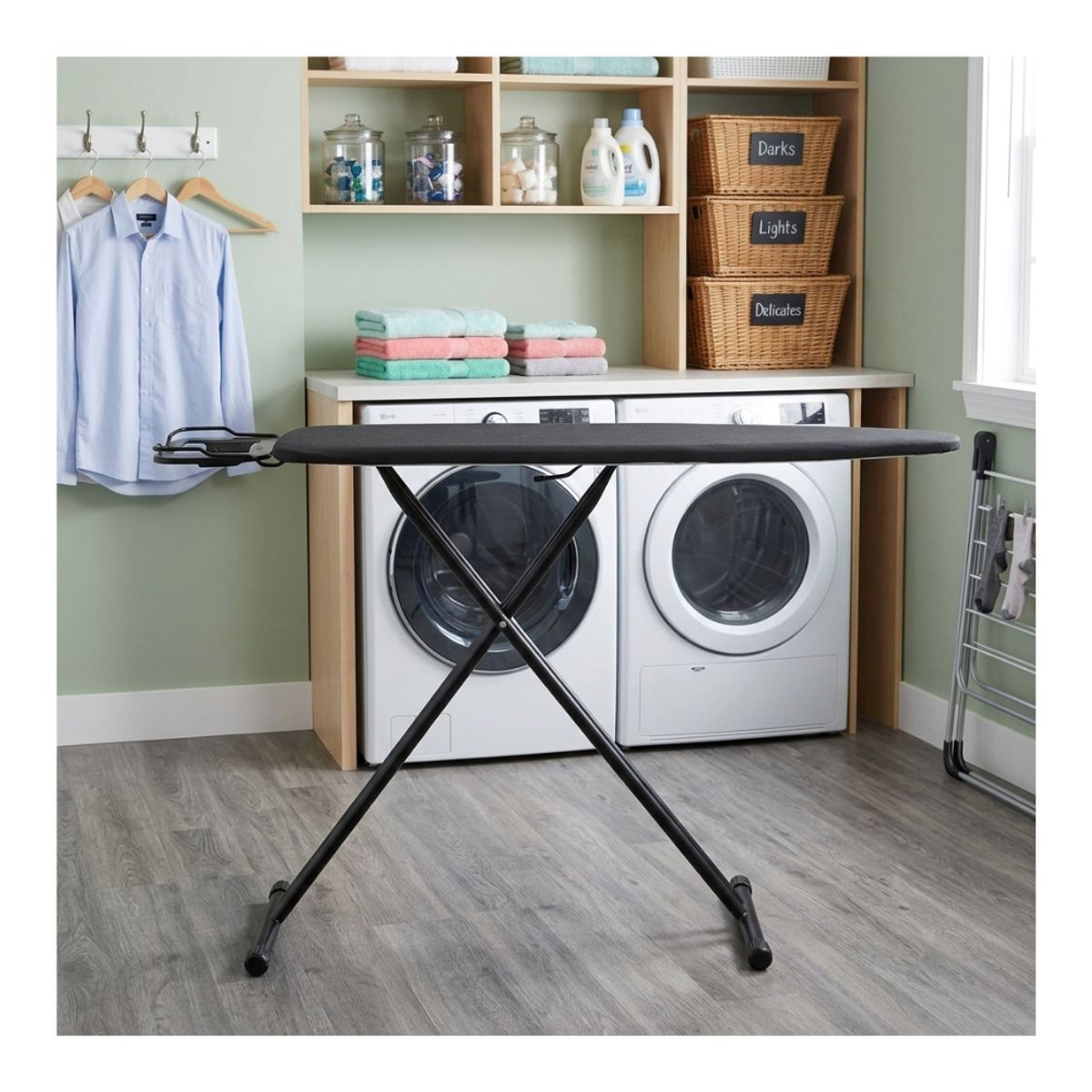 EKOL TACTICA MILITAR - Tabla De Planchar Reforzada Plegable Premium Diseño Moderno 135x90 cm
