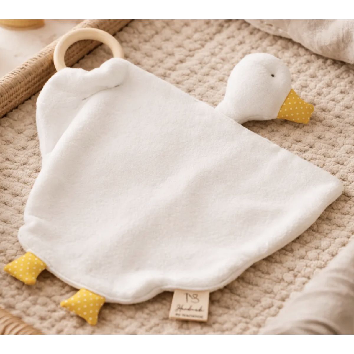HAOKIDS - Set de 2 Tuto Bebé de Apego Set con 2 Diseños de Patito 30 cm Algodón Confección a mano nacional