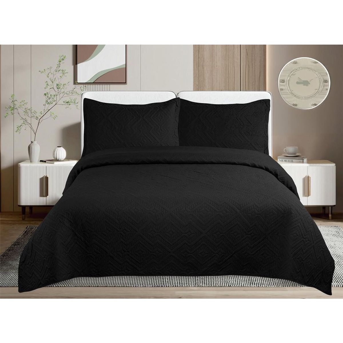 GENERICO - Cubre Cama De Verano Unicolor 2 Plazas