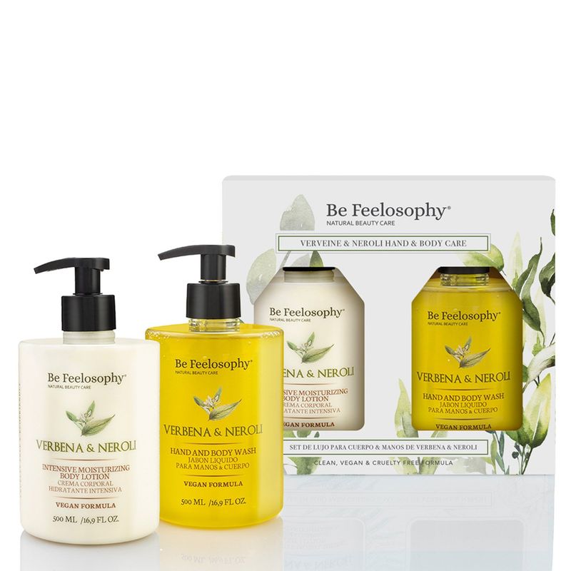 BE FEELOSOPHY - Set Jabon Liquido 8 Cr.Cuer Verbena 500Ml Be Feelosophy