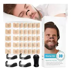 GENERICO - Dilatador Nasal Anti Ronquido Tiras Magnetico 30 Pares