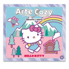 VERTICE - Libro para colorear Arte Cozy Hello Kitty - Portada casa