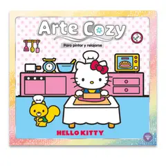 VERTICE - Libro para colorear Arte Cozy Hello Kitty - Portada cocina