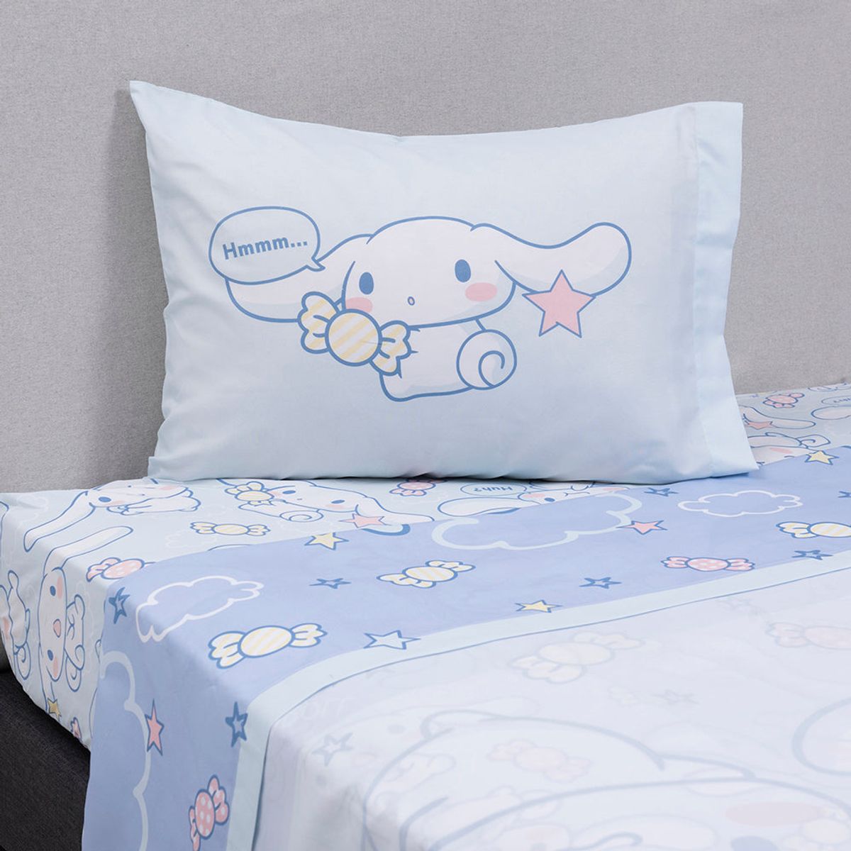 MASHINI - SABANAS CINNAMOROLL CANDY MICROFIBRA MASHINI 1.5 PLAZAS