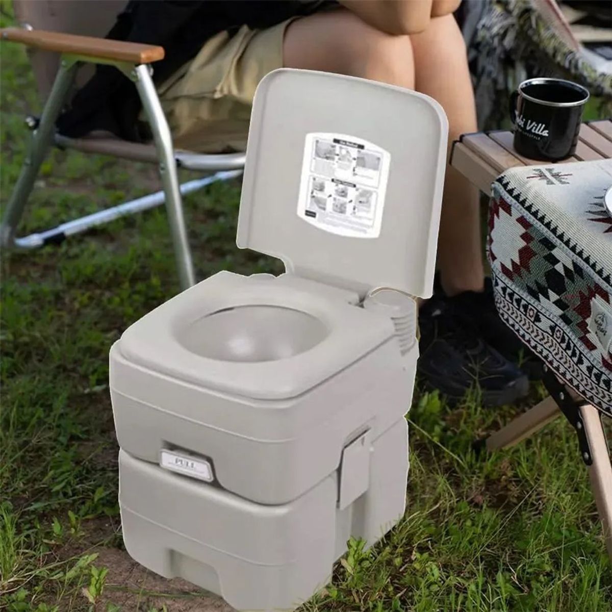 GENERICO - Baño Químico Portátil Para Camping Trekking 20k