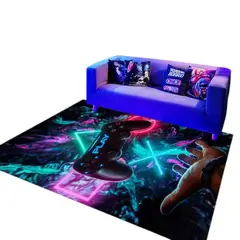 GENERICO - Alfombra Con Diseño Gamer 150x200 Cm
