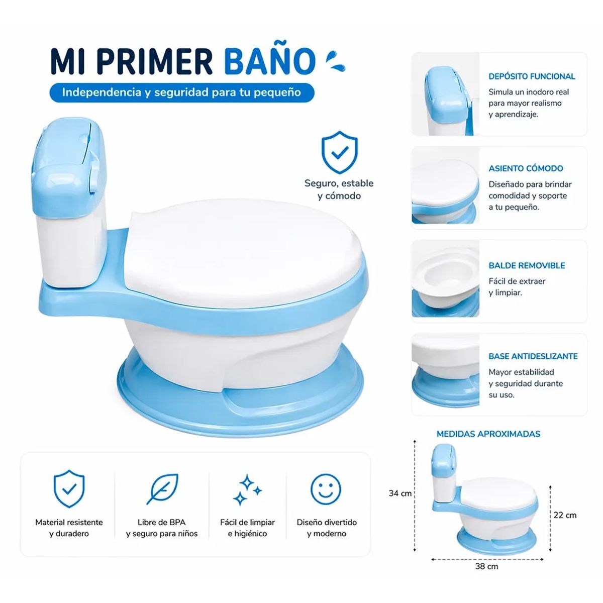 GENERICO - Baño Pelela Bacinica Niño Y Niña Urinario Portátil