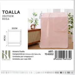GENERICO - Toalla De Microfibra Suave 35X70Cm Imussa