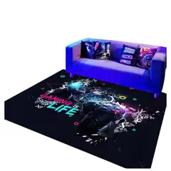 GENERICO - Alfombra Con Diseño Gamer 150x200 Cm