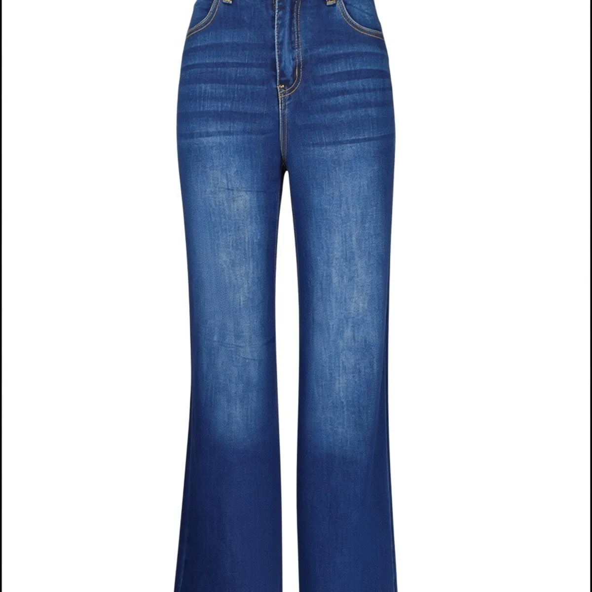 XD - Jeans Mujer Wide Leg Tiro Alto Elasticado