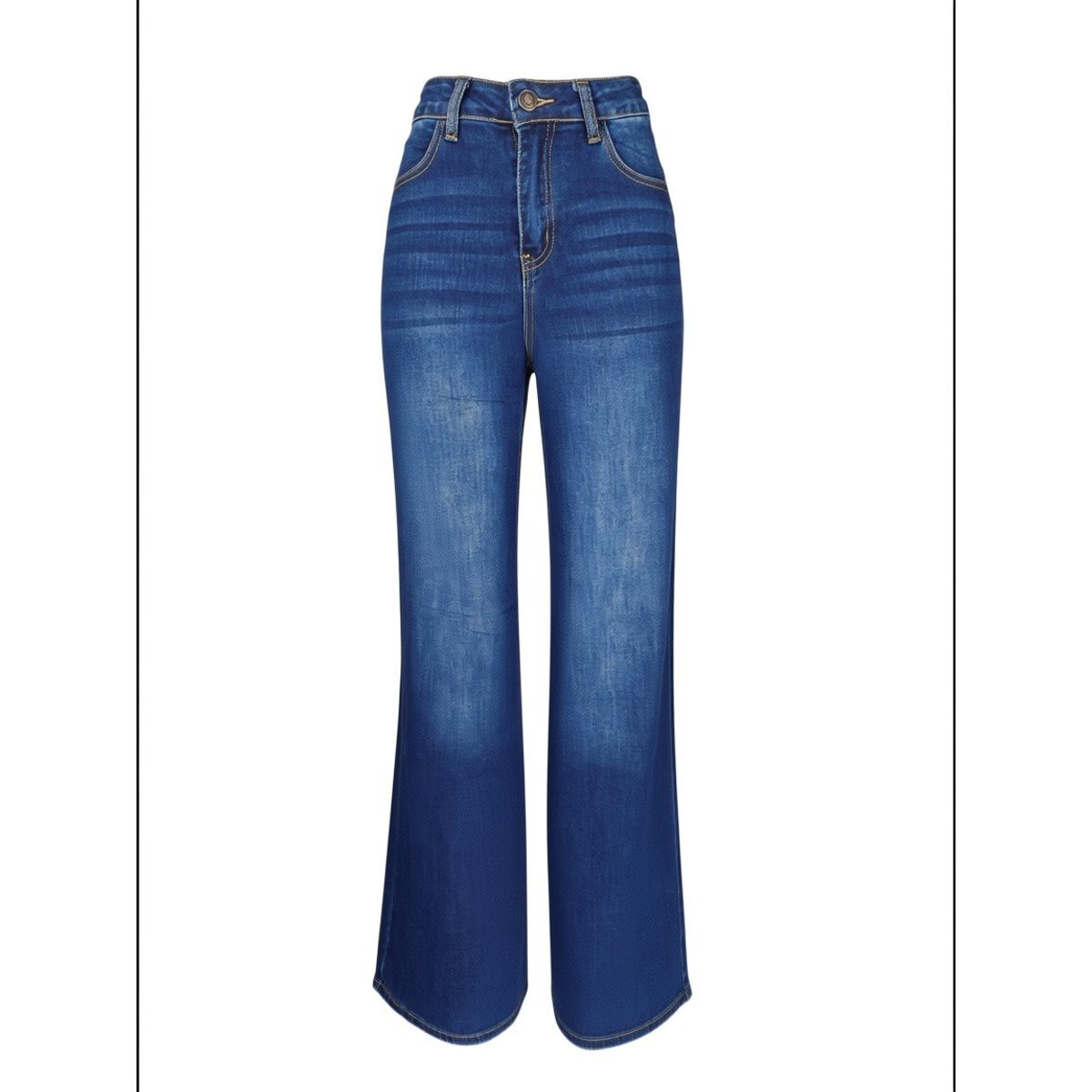 XD - Jeans Mujer Wide Leg Tiro Alto Elasticado