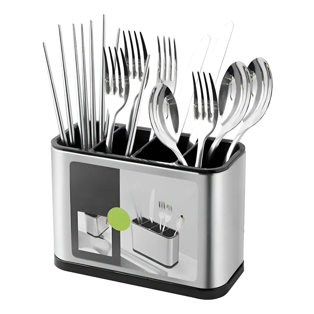 GENERICO - Escurridor De Cubierto Utensilios Cocina Acero Inoxidable