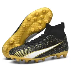DANWEILE - Zapatillas Fútbol Unisex Negro