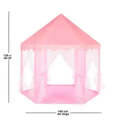 GENERICO - Castillo Tienda De Campaña Para Niños Rosa