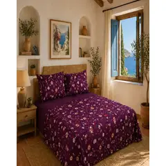 GENERICO - Juego De Sabanas Polar Estampadas Ultra Suaves King